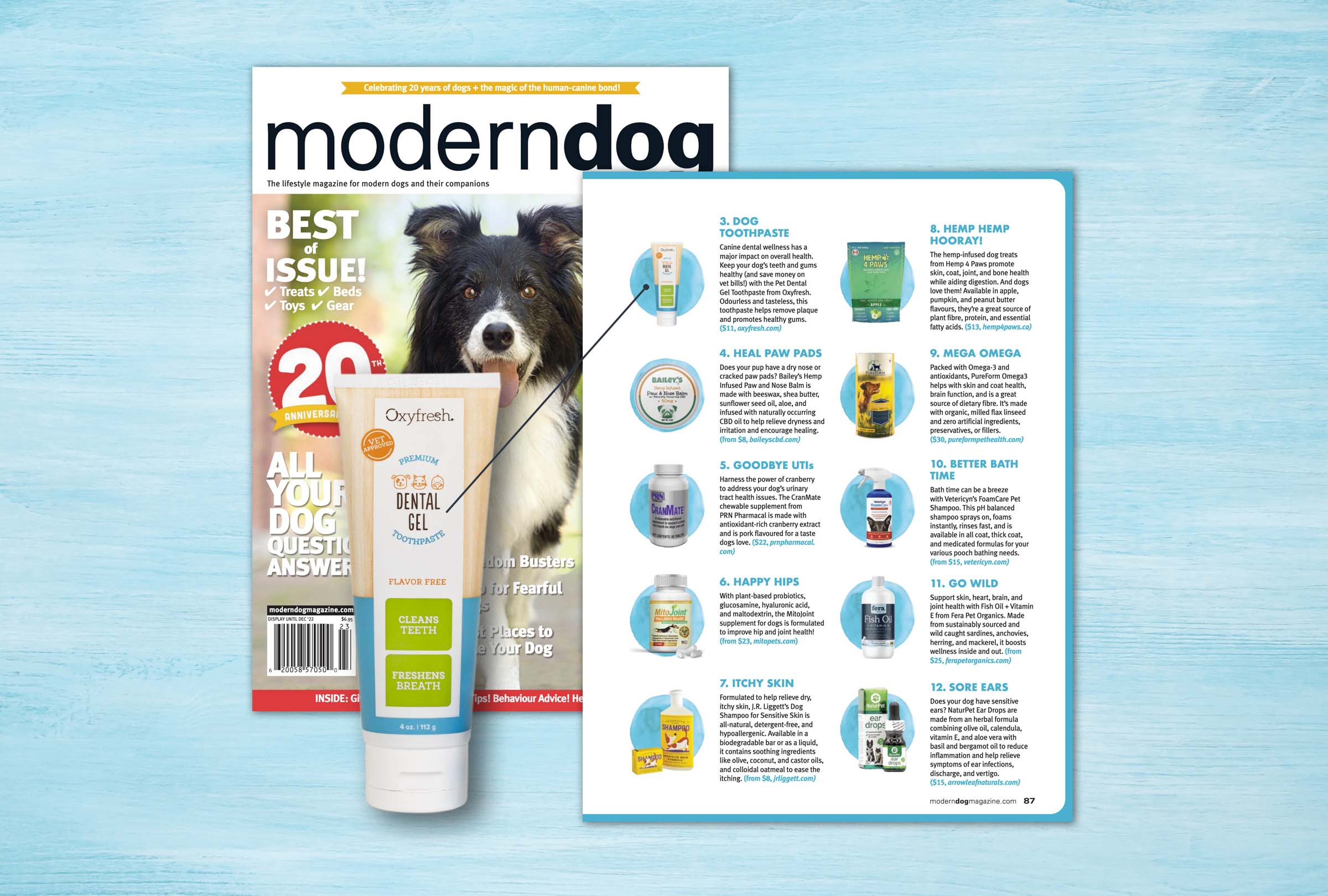 Oxyfresh Dog Toothpaste Featured In Modern Dog Fall 2022 Issue