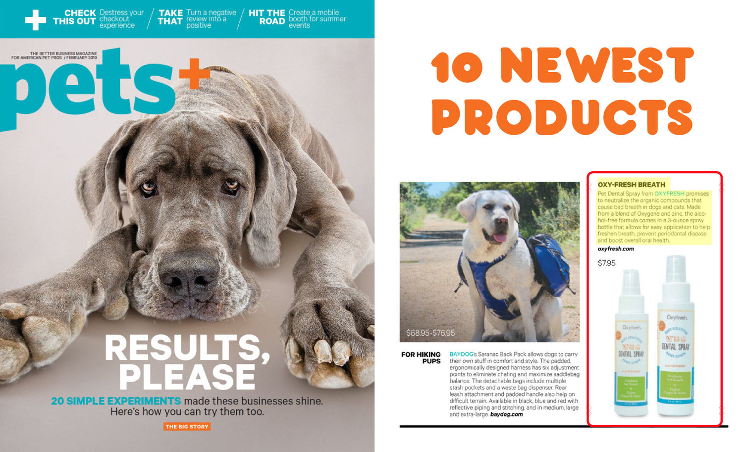 Oxyfresh Featured in Pets Plus Magazine!
