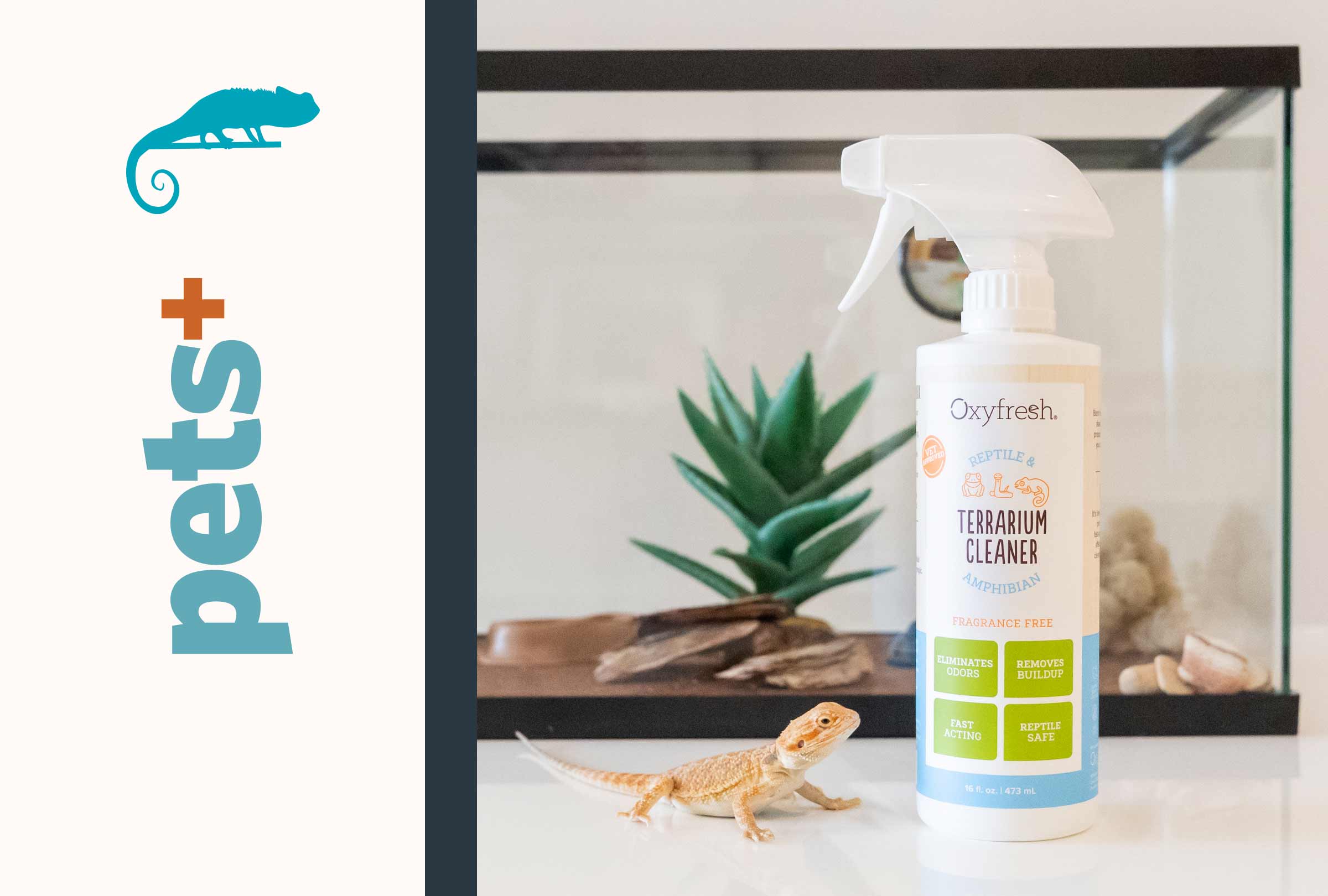Oxyfresh-Terrarium-Cleaner-Feature-in-Pets+-Magazine-cleans-tough-stuck-on-pet-messes-from-reptiles