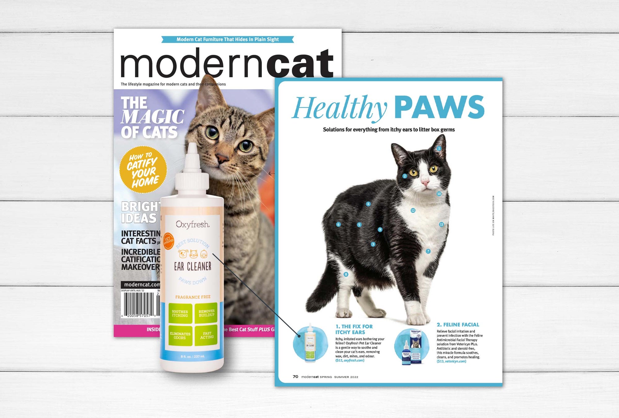 Oxyfresh Pet Ear Cleaner Featured in Modern Cat Spring/Summer 2022 Issue