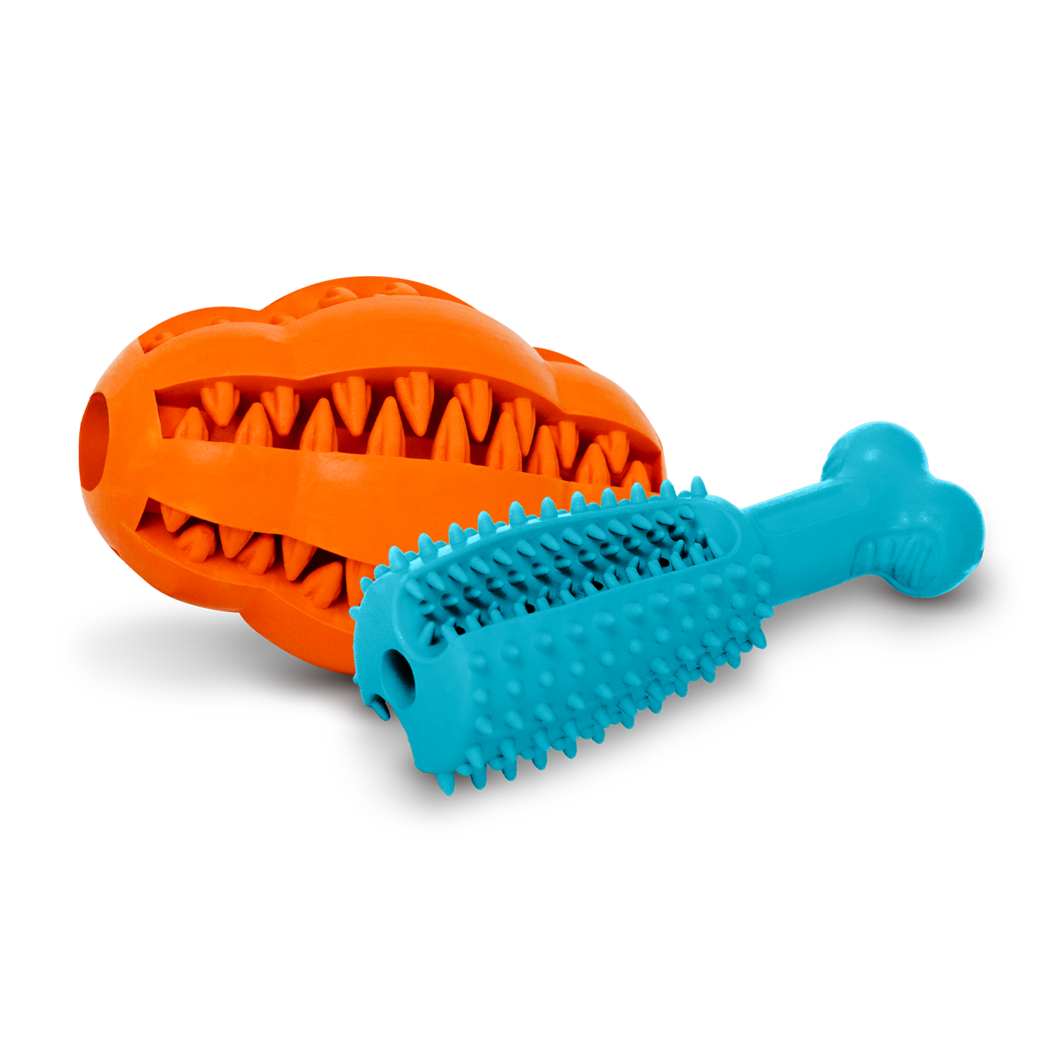 100% Natural Rubber Dog Dental Toy – Fun, Easy Way to Clean Dog Teeth