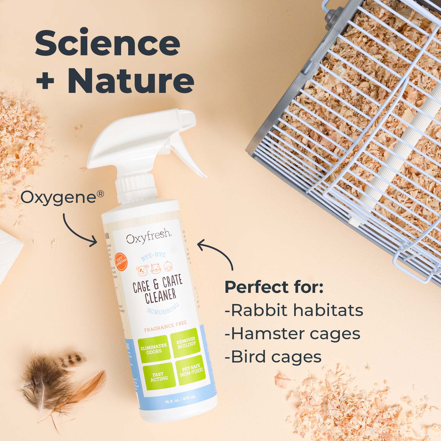 Oxyfresh Cage Crate Cleaner Bleach Free Cleaner Safe For All Pets