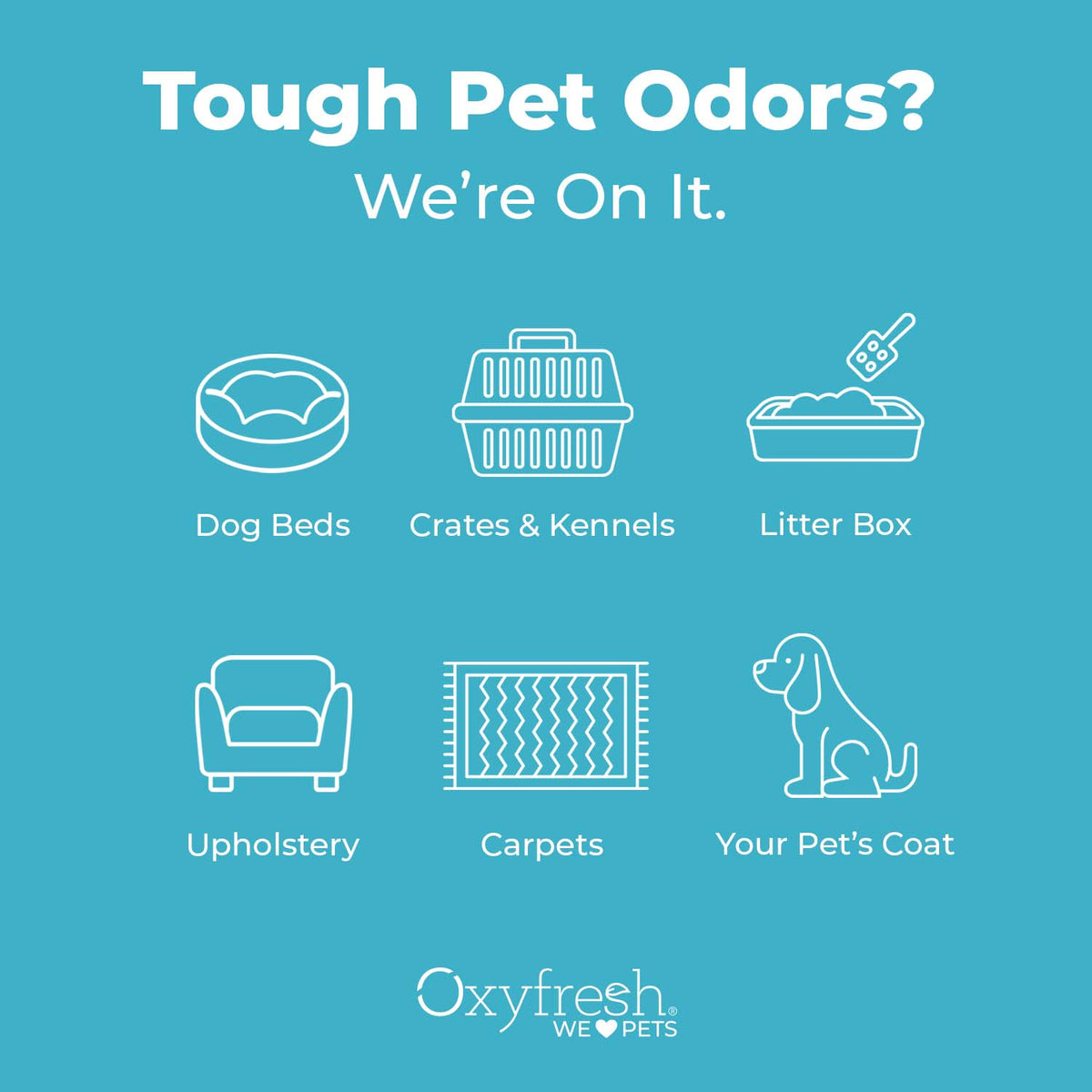 Smelly Cat & Stinky Dog Pet Odor Eliminator Oxyfresh Pet Deodorizer