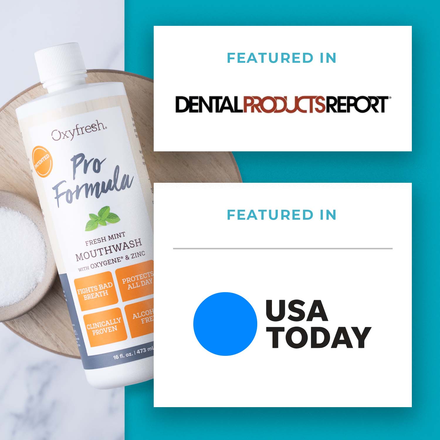 oxyfresh-pro-formula-zinc-mouthwash-featured-in-dental-products-report-and-USA-today